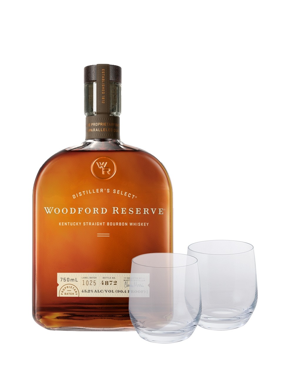 Woodford Reserve® Bourbon with Dartington Tumbler Set