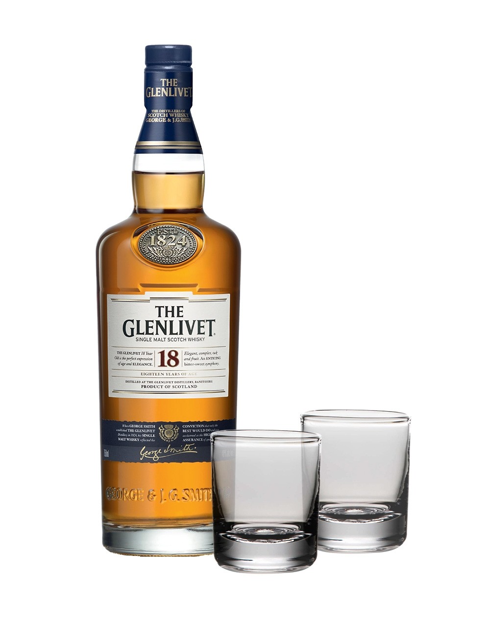 The Glenlivet 18 Year Old with Simon Pearce Ascutney Double Old