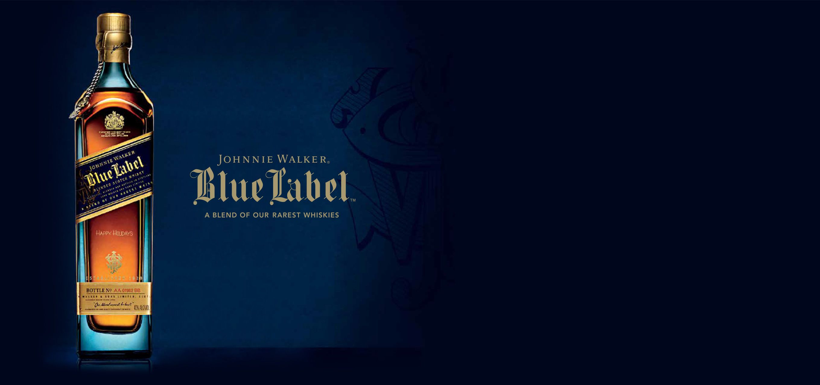 Johnnie Walker Blue Label® With Two Scotch Glasses Reservebar 0094